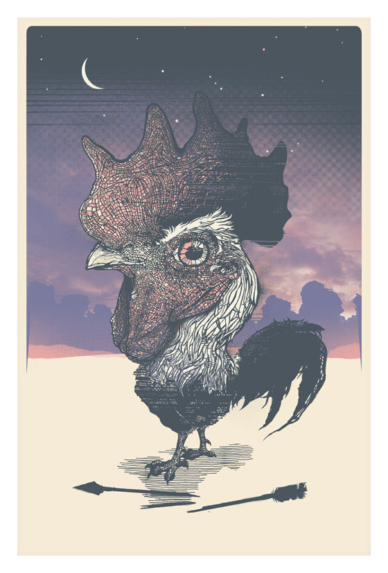 Link Image of Rooster Art Print